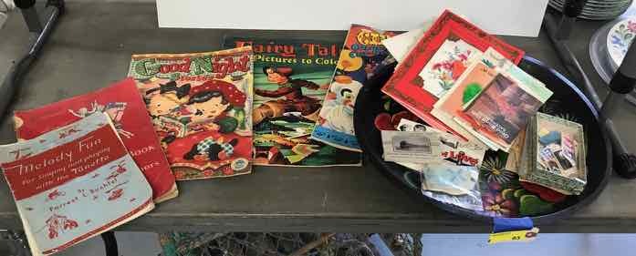 lot 83 image: Old Stamps, Activity Books, Coupon Books, Cards, Etc.