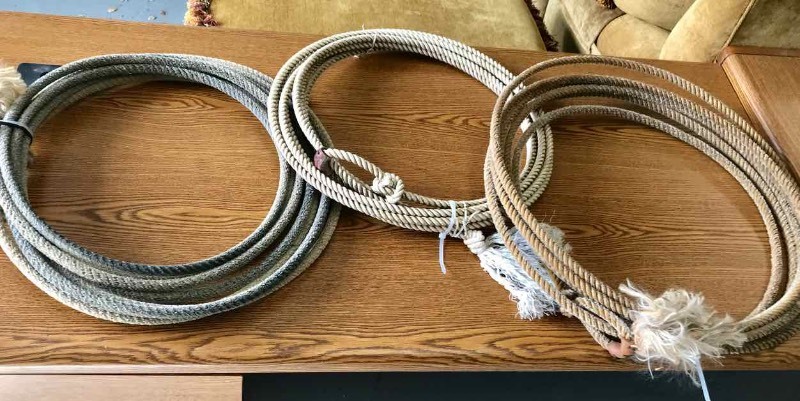 lot 141 image: (3) Used Lariats