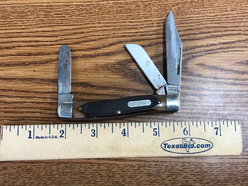 lot 177 image: Knife  Old Timer Schrade 80T 3-Blade Folding