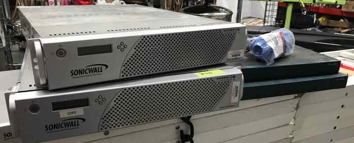 lot 200 image: (2) Sonicwall Data Protection, (2) Cisco 2600 Series