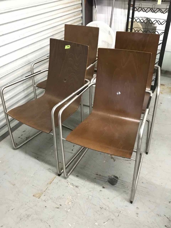 lot 206 image: (4) Leland International Chairs