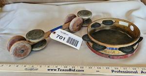 lot 701 image: Antique musical toys
