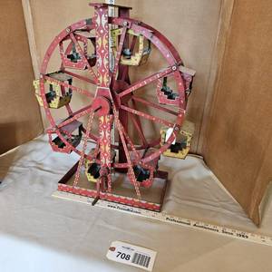 lot 708 image: Antique Toy Carousel (apprx. 23-12 inches tall)