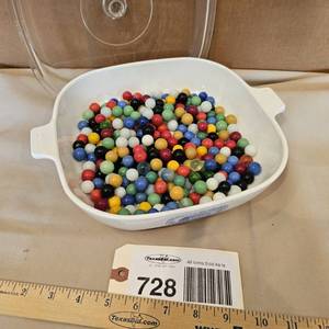lot 728 image: Marbles and dish