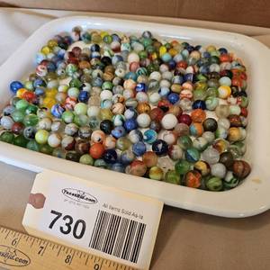 lot 730 image: Marbles and dish