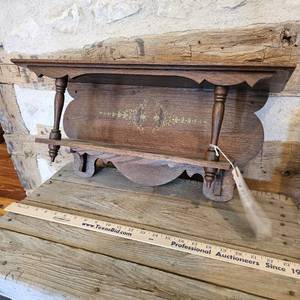 lot 765 image: Antique wall shelf