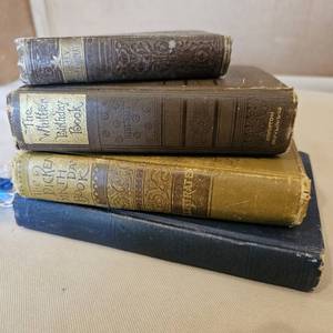 lot 767 image: Antique books birthday books, and daily self examination