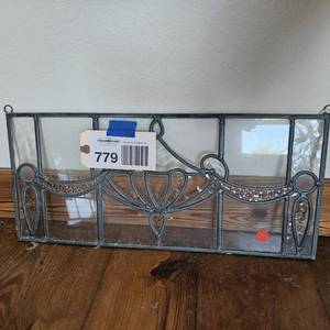 lot 779 image: (1) Stained Glass Panel (clear)
