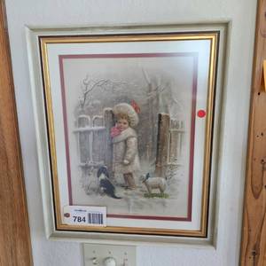 lot 784 image: Framed Print Christmas Is Coming