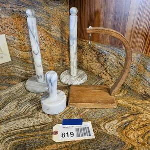 lot 819 image: Banana Stand, Burger Press, Paper-towel Holders