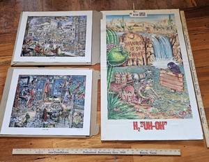 lot 838 image: (3) Prints poster, Buckville, 4 AM