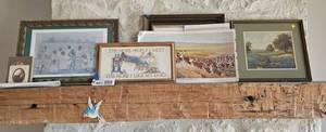 lot 865 image: Asst Framed Pictures, prints