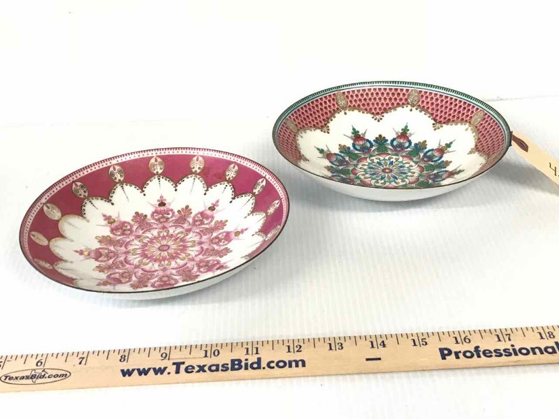 lot 48 image: (2) Beautiftul ARTA, Handmade in Austria Bowls (porcelain enamel)