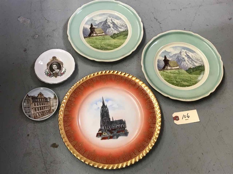 lot 106 image: Souvenier Places Plates