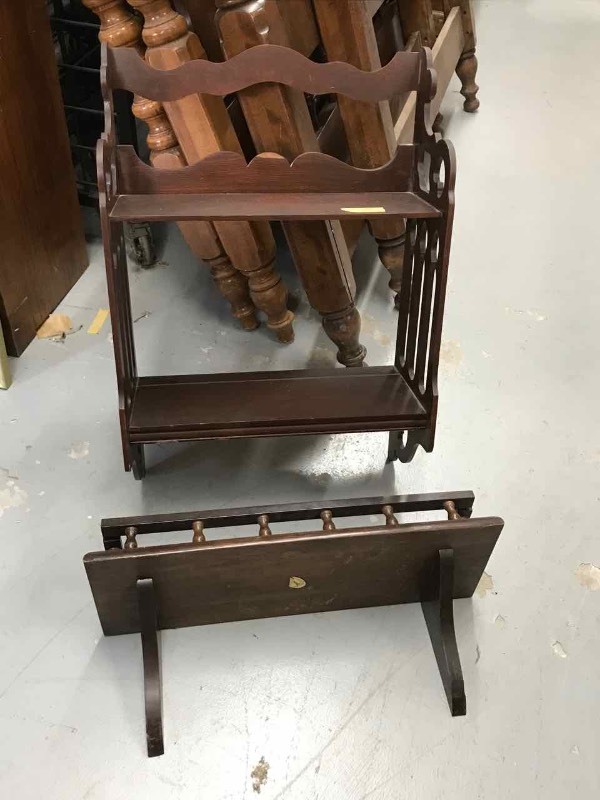 lot 132 image: (2) Wall Shelves