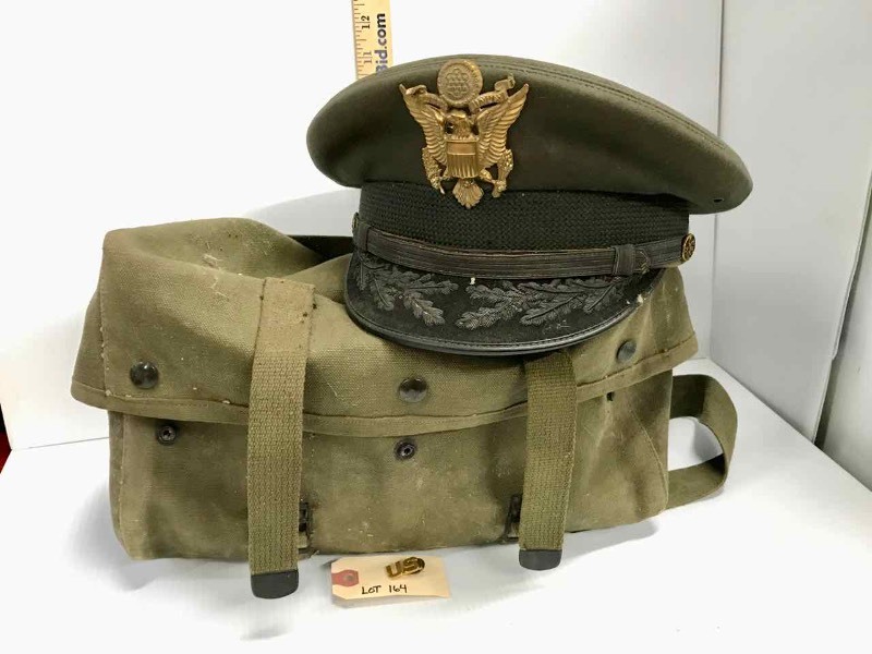 lot 164 image: Chaplans Hat and US pin