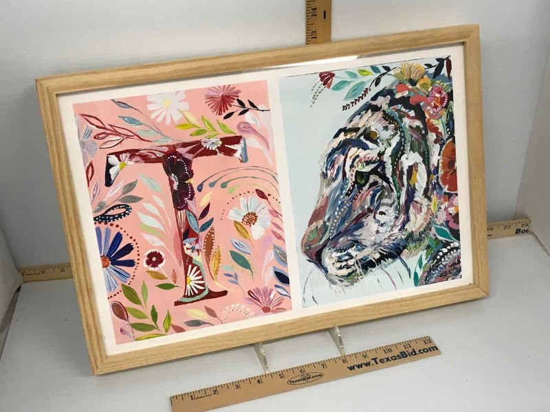 lot 326 image: Framed Poster T for Tiger