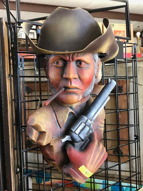 lot 344 image: 3-D Wall Hanging  Cowboy
