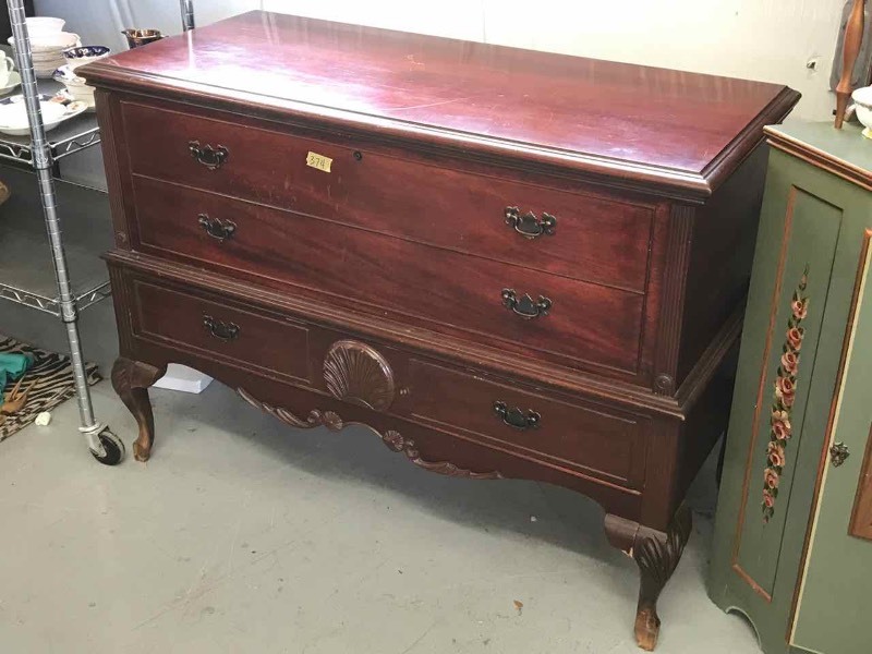 lot 374 image: Cavalier Footed Cedar Chest