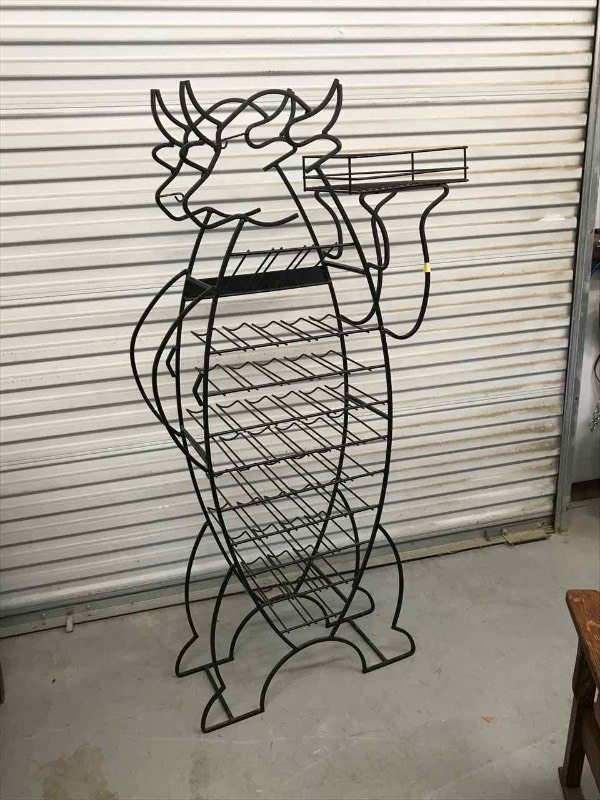 lot 404 image: Tall RackStand (Cow Shape)
