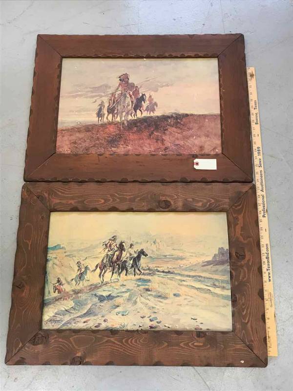 lot 20 image: (2) Prints (C. Russell)