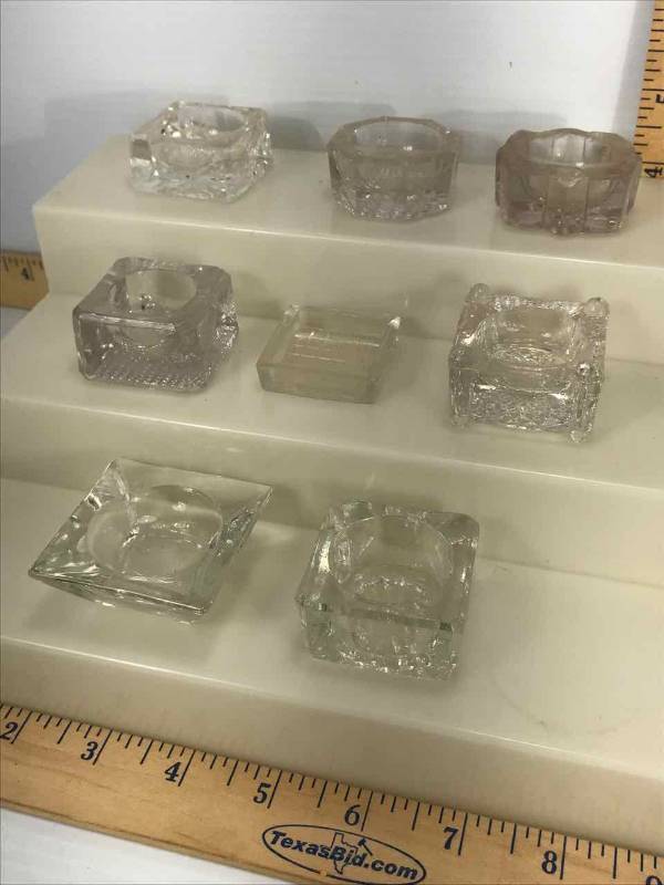 lot 161 image: Salt Cellars Clear Glass