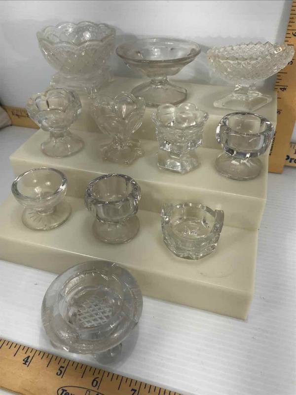 lot 168 image: Footed Salt Cellars