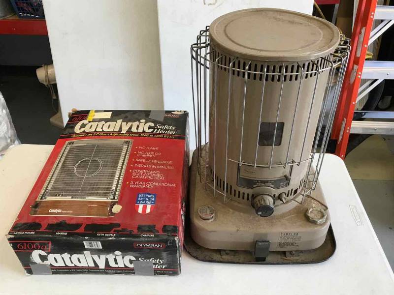 lot 231 image: Olympian Catalytic Safety Heater (LP Gas), Sears Kerosene Heater