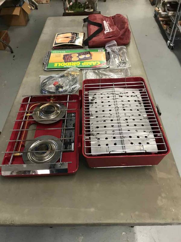 lot 239 image: Ducane Fire Light II Portable Camp StoveGrill (propane)