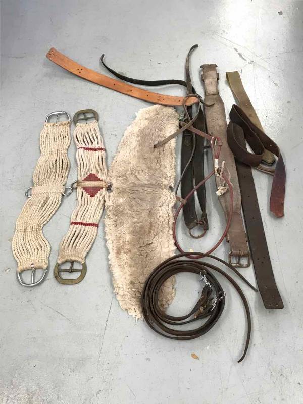 lot 409 image: Leather Lead, Saddle gear and straps