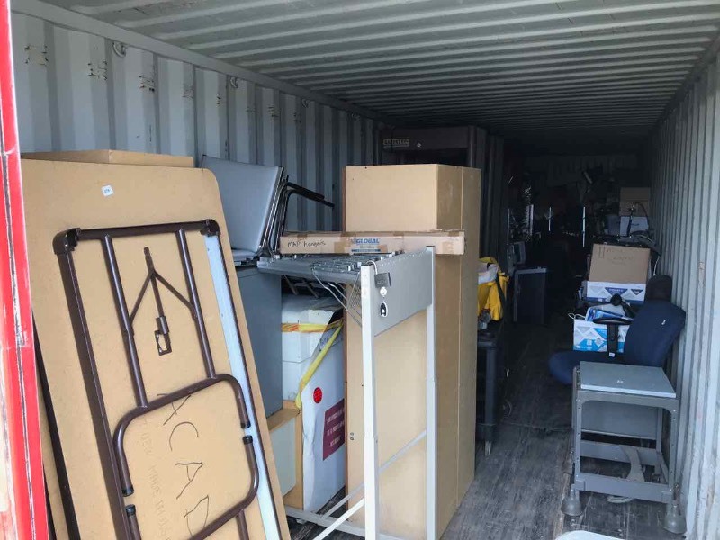 lot 23 image: Contents of surplus trailer (See list for partial inventory) (container not included)