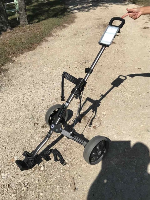 lot 53 image: Golf Caddy  On Course Titanium XL with Oversized Wheels