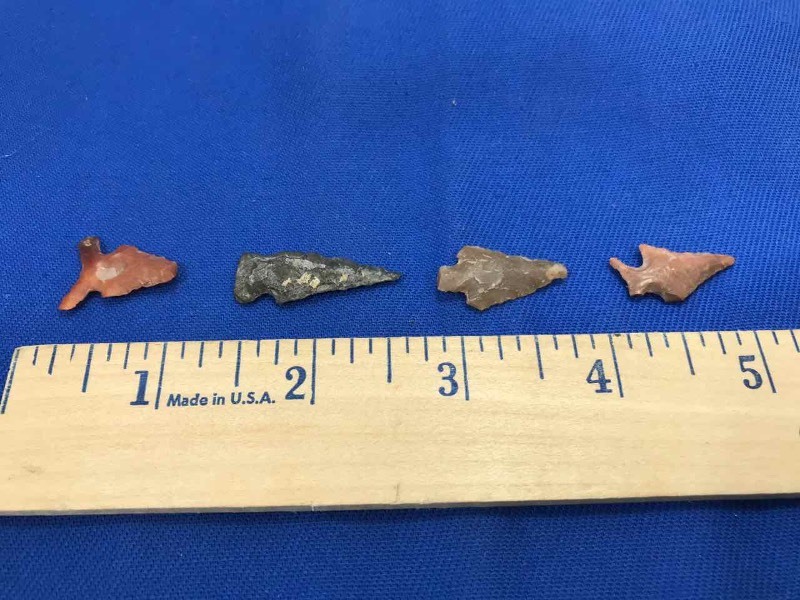 lot 307 image: Native American Artifact(s) (4) Bird Points