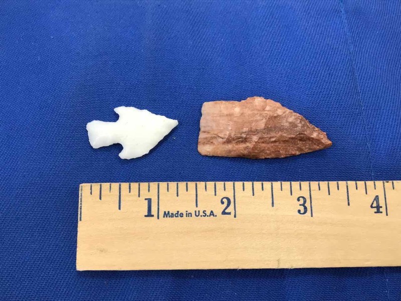 lot 313 image: Native American Artifact(s) (2) One Scottsbluff, one Deadmans