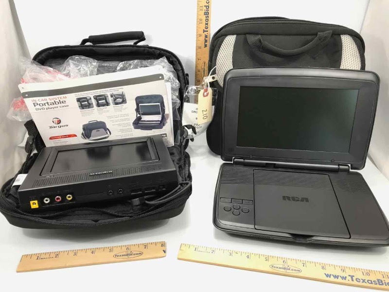 lot 210 image: (2) Portable DVD Players