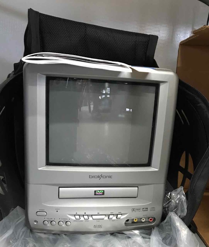 lot 217 image: Broksonic DVD-TV CCVG-297 Series A in Carry Case
