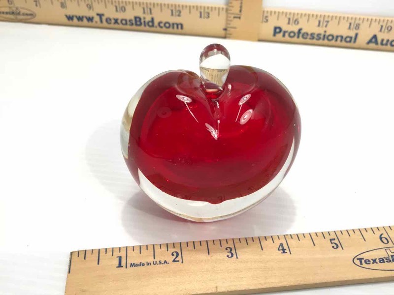 lot 240 image: Red Perfume Bottle with Wand