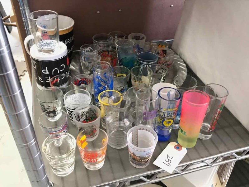 lot 259 image: Shot Glasses
