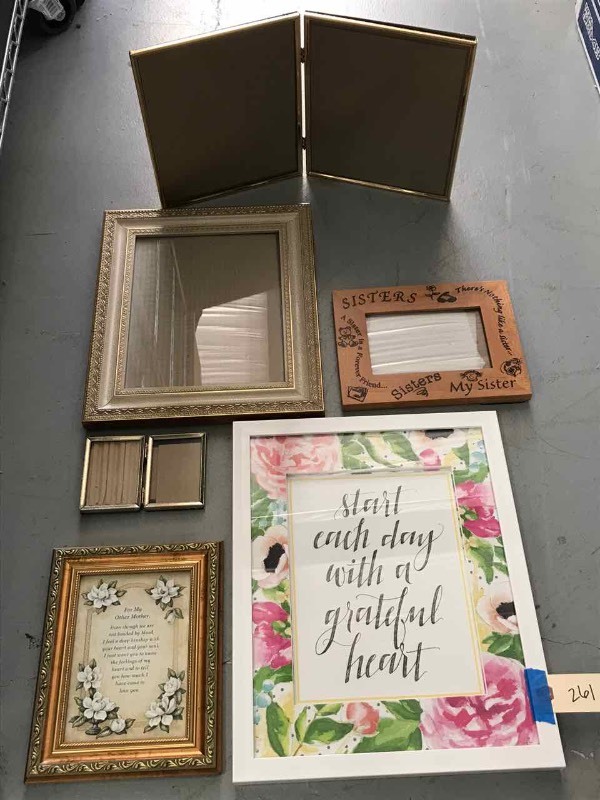 lot 261 image: Asst. Picture Frames, Framed Print