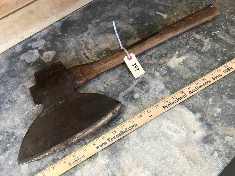 lot 347 image: Antique Douglas Broad Head Axe