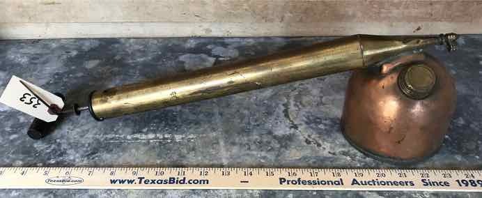 lot 353 image: Antique Copper Hand Sprayer (Mfg by R.E. Chapin Mfg. Works)