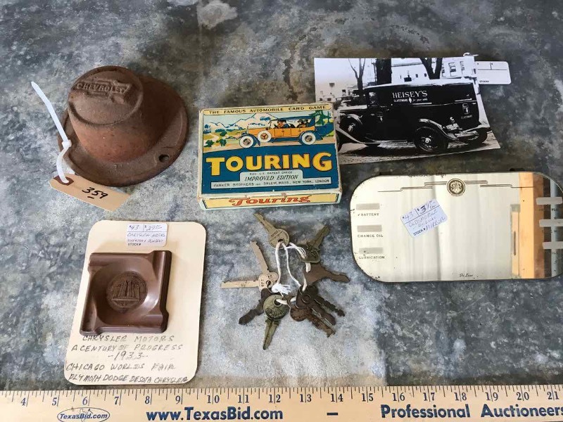 lot 359 image: AntiqueVintage Car Items Chevrolet, Ford, Oldsmobile, Touring Cards, Chrysler