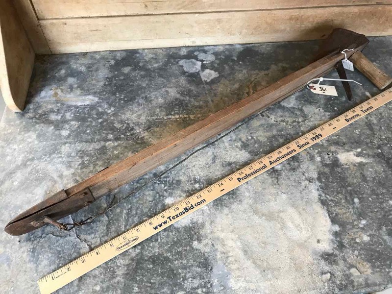 lot 361 image: Antique Seeder Hand Made Primitive
