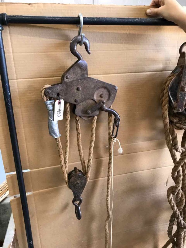 lot 430 image: Antique Block & Tackle
