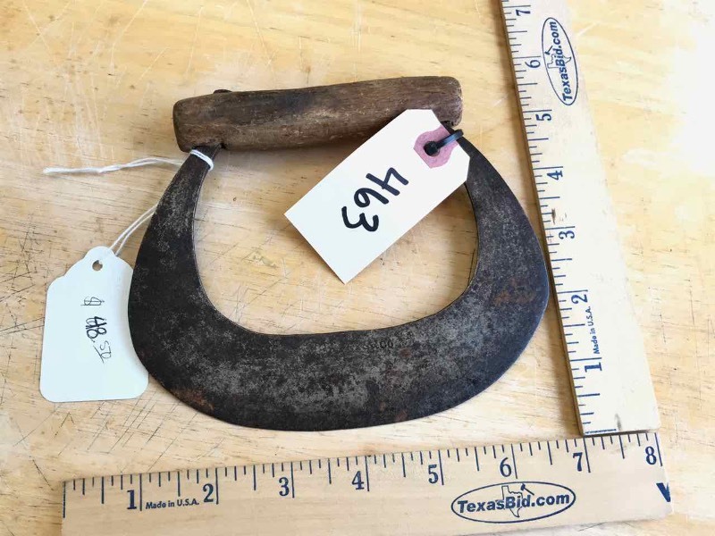 lot 463 image: Antique Primitive Hand Forged Food Chopper