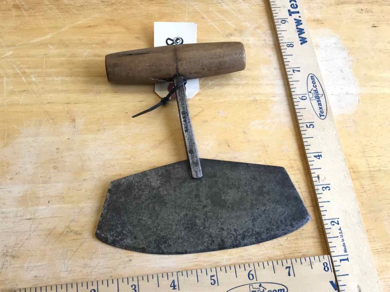 lot 468 image: Antique Food Chopper, Hand Forged C. Hewines