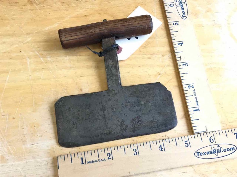 lot 476 image: (1) Antique Hand Forged Food Chopper