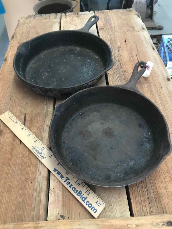 lot 554 image: Cast Iron (2) Skillets