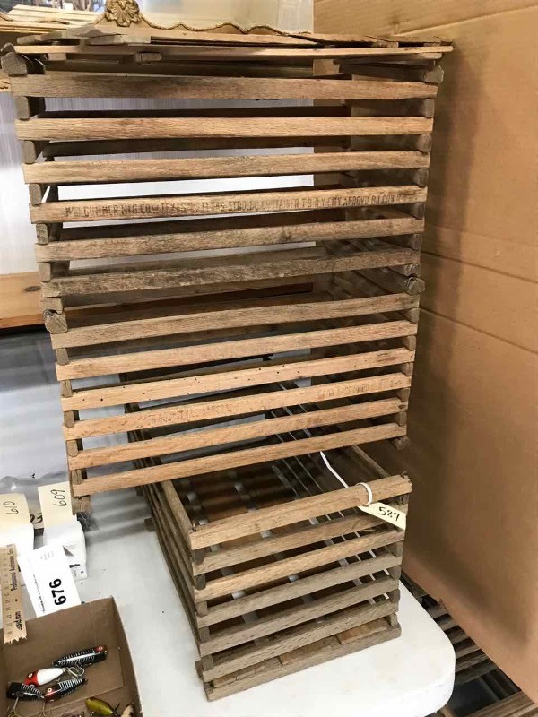 lot 587 image: (3) Texas Chicken Crates