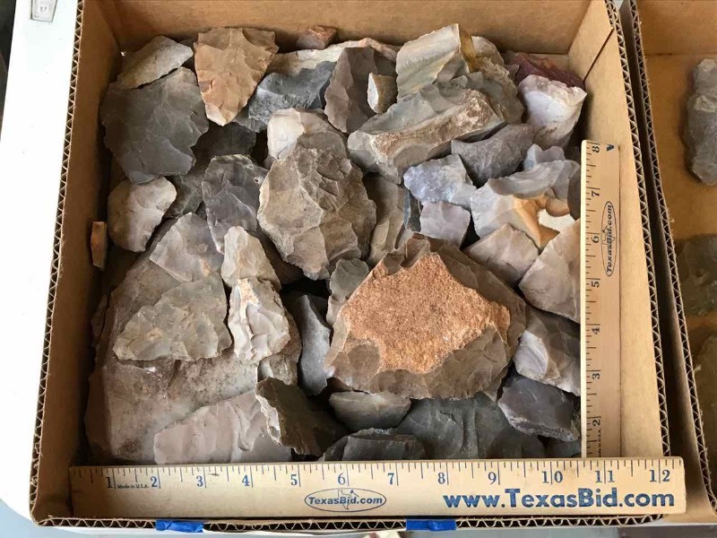 lot 605 image: Artifacts  Flints, Chips, Works in Progress